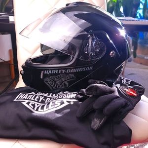 Capstone Sun Shield Black Harley-Davidson Modular Helmet | Motorcycle Helmet